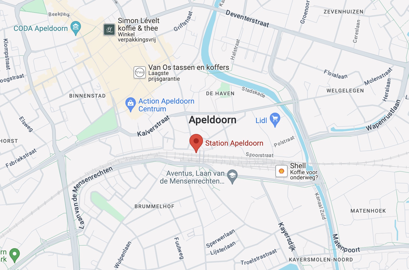 kaart Stationsplein 4 Apeldoorn