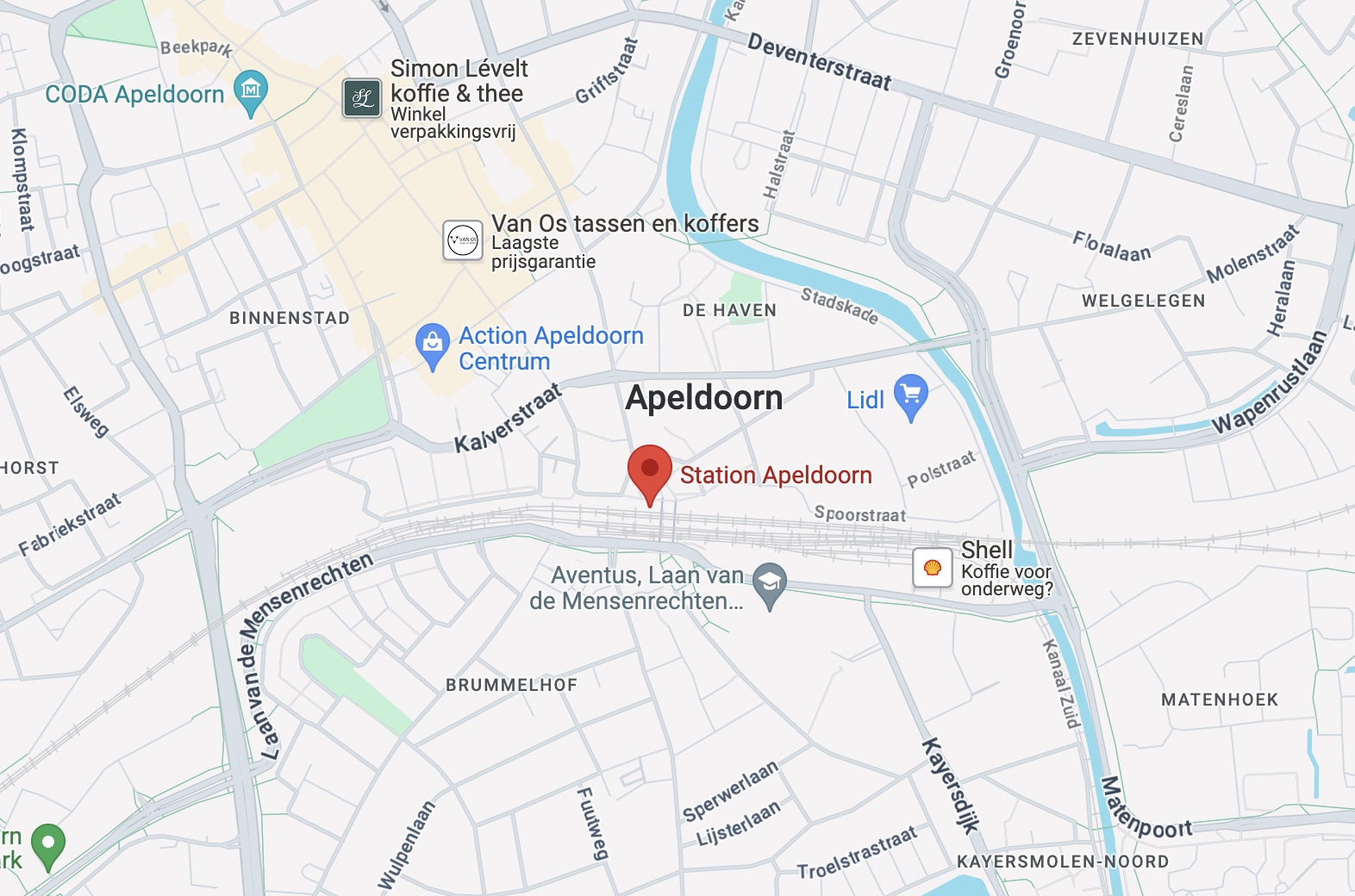 kaart Stationsplein 4 Apeldoorn
